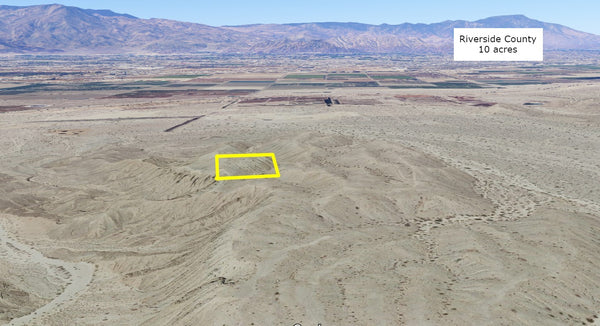 LARGE LOT WITH A GREAT VIEW! Rare 10 Acre Mixed Usage! Located near Salton Sea and Joshua tree.